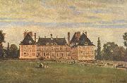 Jean-Baptiste Camille Corot Chateau de Rosny oil